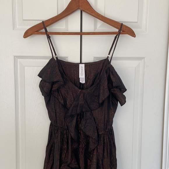 NWOT Amadi from Anthropologie Copper Dress - Picture 4 of 9